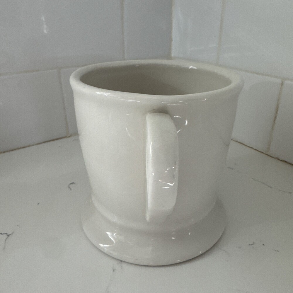 Anthropologie Monogram Initial Coffee Mug Cup White Letter S - Picture 3 of 12